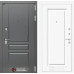 Входная дверь Платинум 27 (Альберо Грей / Эмаль белая RAL 9003)