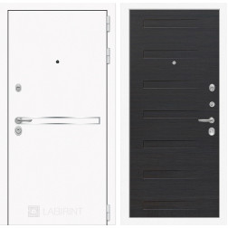 Входная дверь Line White 14 (Шагрень белая / ЭкоВенге)