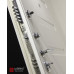 Входная дверь Line White 14 (Шагрень белая / Дуб кантри белый)
