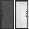 Входная дверь Профит Black ФЛ-243-М (Гранит Лава / Белая матовая)