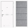 Входная дверь Line White 25 (Шагрень белая / Бетон светлый)