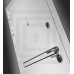Входная дверь Line White 23 (Шагрень белая / Белый софт)