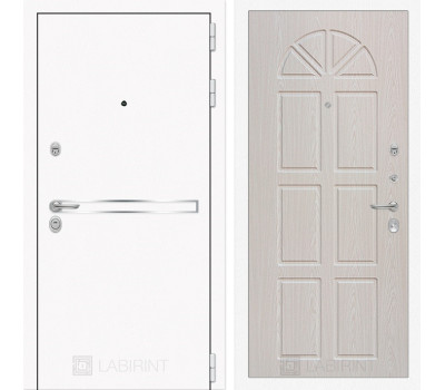 Входная дверь Line White 15 (Шагрень белая / Алмон 25) Входная дверь Line White 15 (Шагрень белая / Алмон 25)