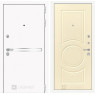 Входная дверь Line White 23 (Шагрень белая / Шампань софт)