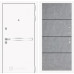 Входная дверь Line White 25 (Шагрень белая / Бетон светлый)