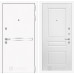 Входная дверь Line White 3 (Шагрень белая / Белый софт)
