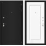 Входная дверь Классик 27 (Шагрень черная / Эмаль белая RAL 9003)