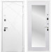 Входная дверь Лофт с зеркалом 2XL (Белый матовый / Белый матовый)