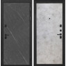 Входная дверь Профит Black (Гранит Лава / Мрамор светлый)