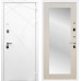 Входная дверь Лофт с зеркалом 2XL (Белый матовый / Лиственница беж)