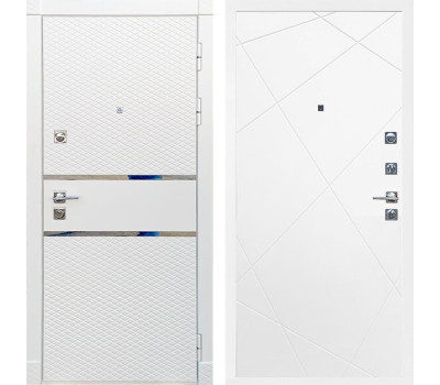 Входная дверь Сенатор Бастион ФЛ-291 (Белый матовый / Белый матовый)