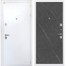 Входная дверь Колизей White (Белая шагрень / Гранит Лава)