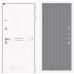 Входная дверь Line White 29 Хомс (Шагрень белая / Серый софт рельеф)