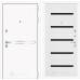 Входная дверь Line White 01 (Шагрень белая / Белое дерево)