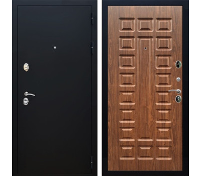 Входная дверь Престиж ФЛ-183 (Черный Муар / Берёза морёная)