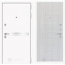 Входная дверь Line White 6 (Шагрень белая / Сандал белый)