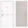 Входная дверь Line White 15 (Шагрень белая / Алмон 25)