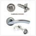 Входная дверь Италия зеркало ФЛЗ-120 (Белый матовый / Бетон темный)