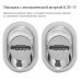Входная дверь Престиж Лучи 3к Престиж (Бетон тёмный / Венге)