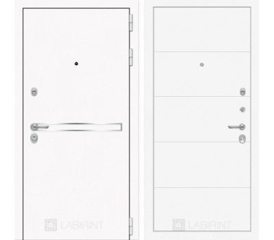 Входная дверь Line White 13 (Шагрень белая / Белый софт) Входная дверь Line White 13 (Шагрень белая / Белый софт)