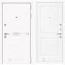 Входная дверь Line White 11 (Шагрень белая / Белый софт)