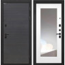 Входная дверь Профит Black зеркало ФЛЗ-120М (Эковенге / Белая матовая)