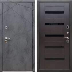 Входная дверь Лофт СБ-14 (Бетон тёмный / Венге)