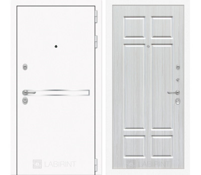 Входная дверь Line White 8 (Шагрень белая / Кристалл вуд) Входная дверь Line White 8 (Шагрень белая / Кристалл вуд)