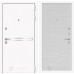 Входная дверь Line White 6 (Шагрень белая / Белое дерево)
