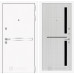 Входная дверь Line White 2 (Шагрень белая / Сандал белый)
