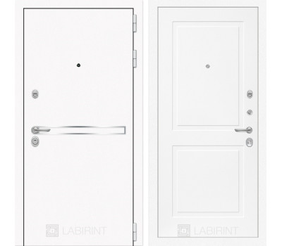 Входная дверь Line White 11 (Шагрень белая / Белый софт) Входная дверь Line White 11 (Шагрень белая / Белый софт)