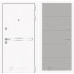 Входная дверь Line White 13 (Шагрень белая / Грей софт)